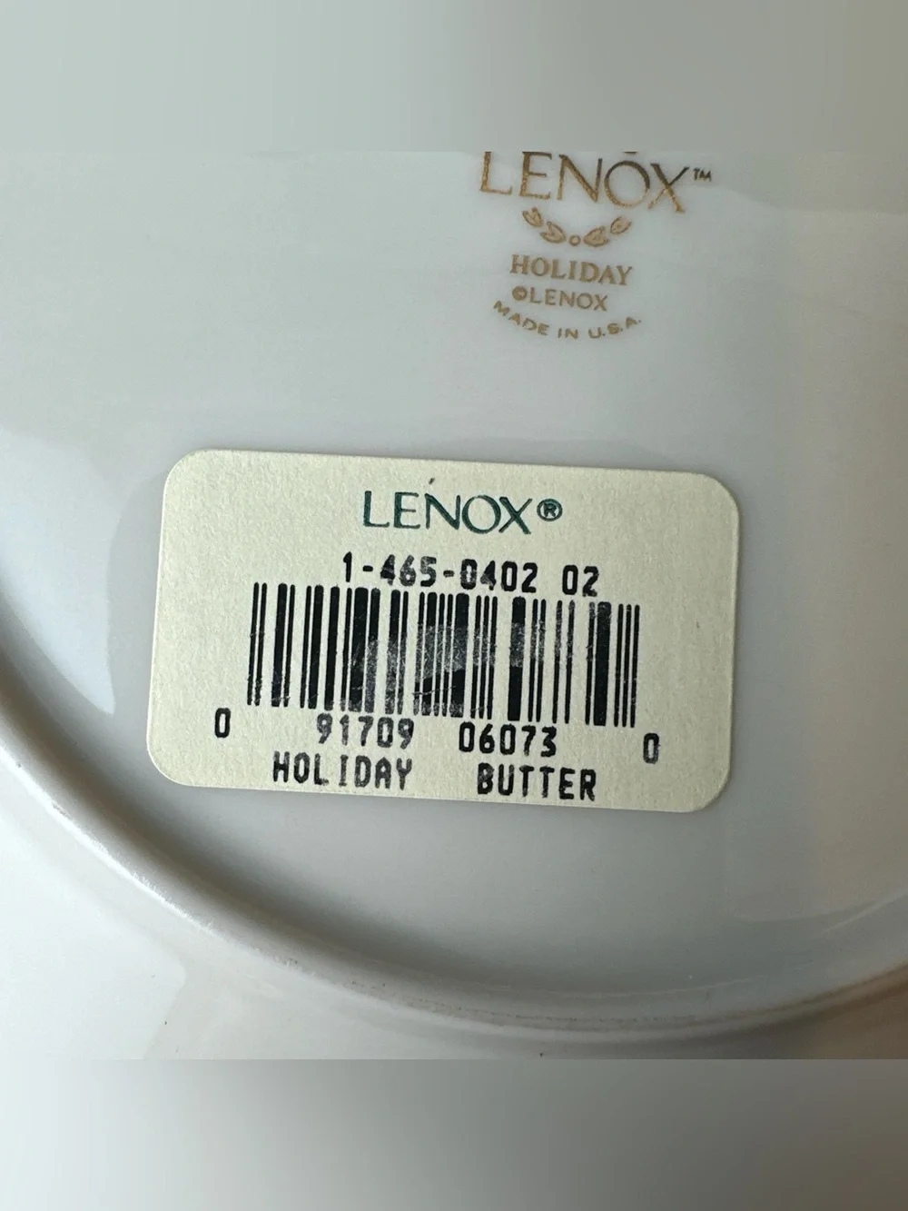 Vintage Lenox Bread Butter Plates Set 2 Holiday Dimension 6 3/8